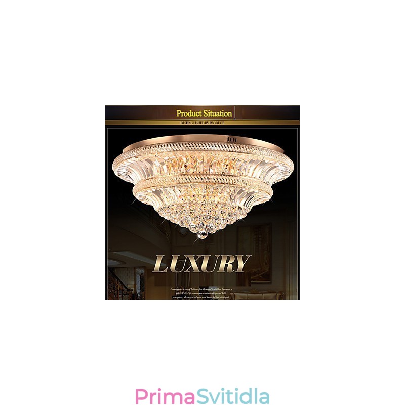 Moderní luxusní 9Moderní křišťálové stropní svítidlo Absorb Dome Light Průměr 80CM