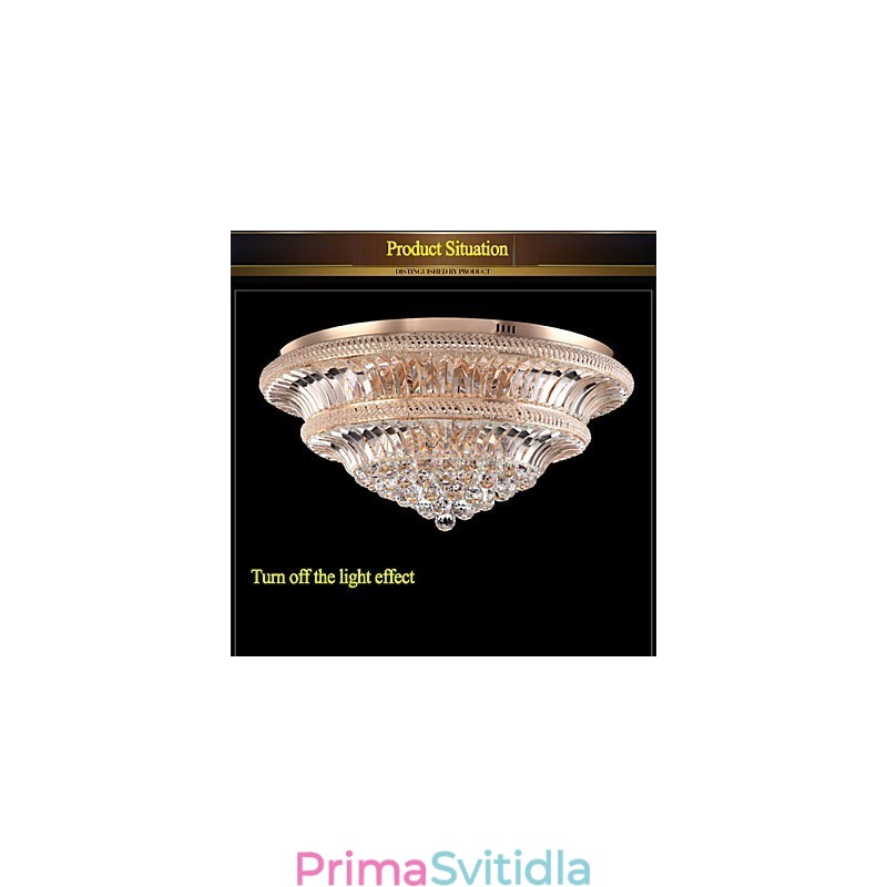Moderní luxusní 9Moderní křišťálové stropní svítidlo Absorb Dome Light Průměr 80CM