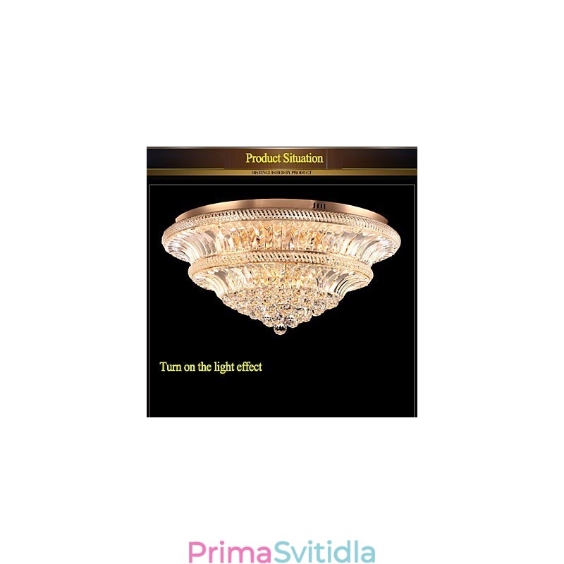Moderní luxusní 9Moderní křišťálové stropní svítidlo Absorb Dome Light Průměr 80CM