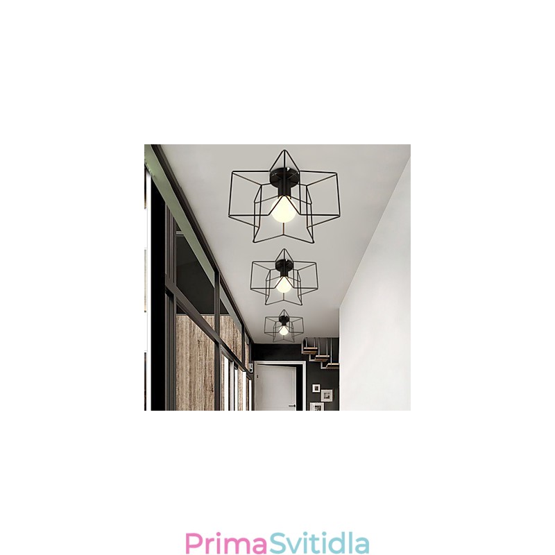 Pentagramová moderní kreativní svítidla na verandě, která absorbují světlo kopule