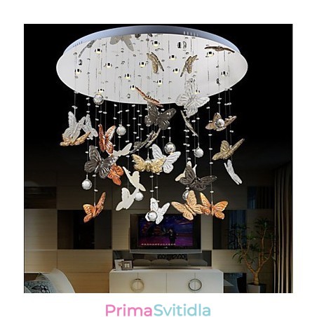 Crystal Lamp Kruhová Butterfly Crystal Lampa Crystal Lamp Kruhová Butterfly Crystal Lampa