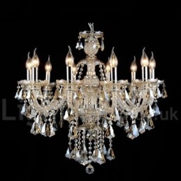 Koňakový křišťálový barevný přívěsek Light Crystal Moderní současná tradiční klasická retro lucerna země