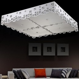 Křišťálová zapuštěná montáž moderního současného kovu