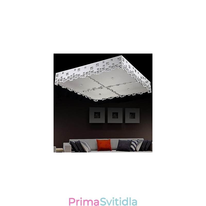 Křišťálová zapuštěná montáž moderního současného kovu