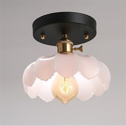 Zapuštěné retro osvětlení světel Skleněná stropní lampa