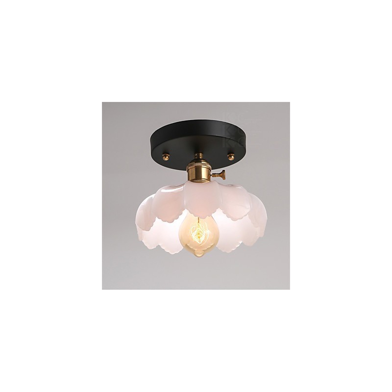 Zapuštěné retro osvětlení světel Skleněná stropní lampa