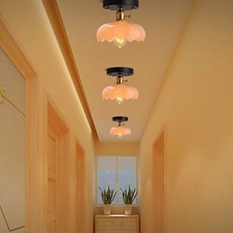 Zapuštěné retro osvětlení světel Skleněná stropní lampa