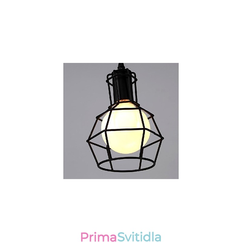 Tradiční klasická klasická vintage retro lucerna ve venkovském stylu mini malba s kovovým závěsným světlem jídelní