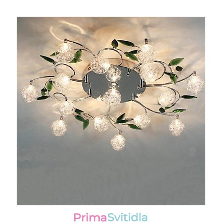 Zelená křišťálová stropní lampa Round Air Lights lampa Iron Zelená křišťálová stropní lampa Round Air Lights lampa Iron