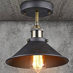 Vintage Mini Edison stropní svítidlo 1 zapuštěná montáž z lehkého kovu