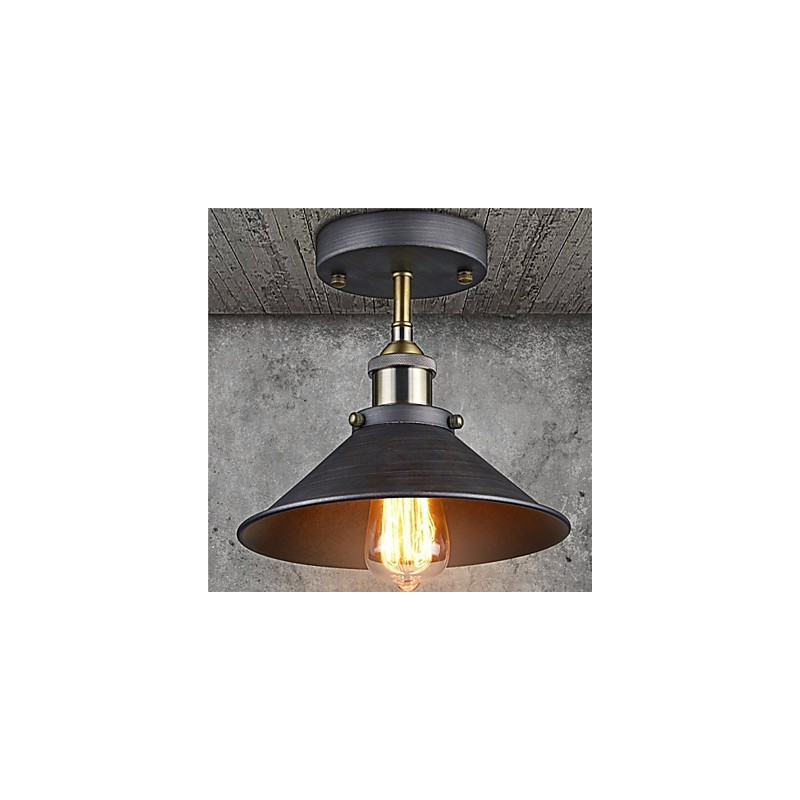 Vintage Mini Edison stropní svítidlo 1 zapuštěná montáž z lehkého kovu