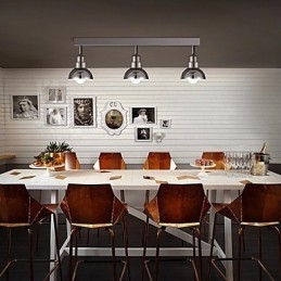 Zapuštěná hlava Trinal Light White Glass Hliníkový rám Módní moderní