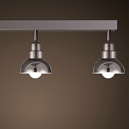 Zapuštěná hlava Trinal Light White Glass Hliníkový rám Módní moderní