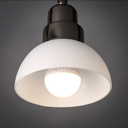Zapuštěná hlava Trinal Light White Glass Hliníkový rám Módní moderní