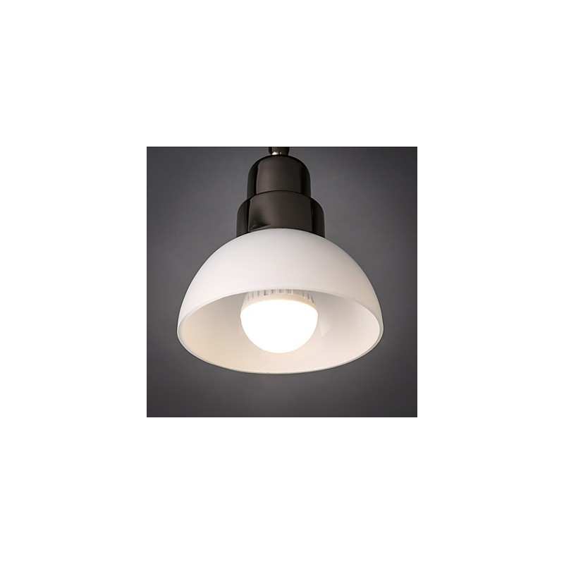 Zapuštěná hlava Trinal Light White Glass Hliníkový rám Módní moderní