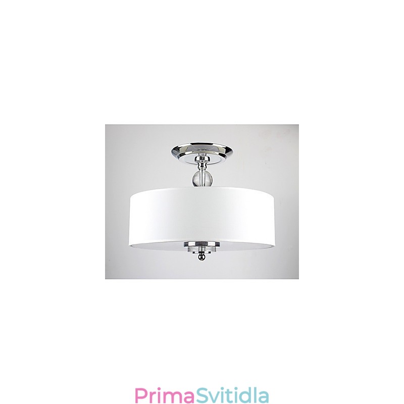 Elegant Crytal Flush Mount with 6 Lights in Cylinder Shade