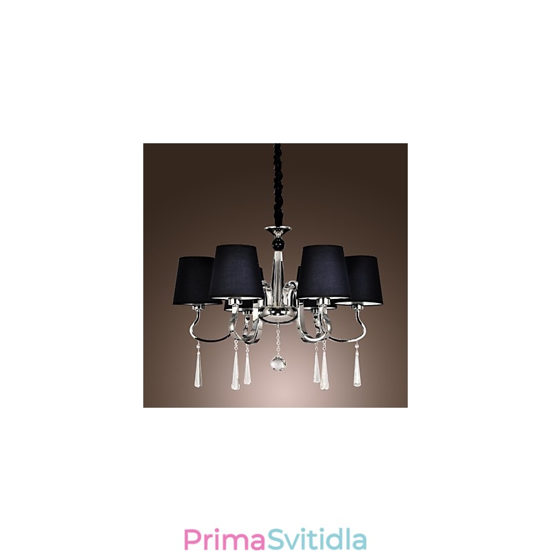 Moderní současný tradiční klasický rustikální domek Vintage Island chromový kovový lustr Jídelní