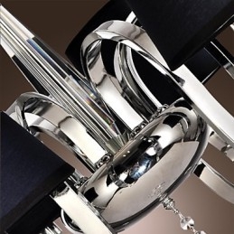 Moderní současný tradiční klasický rustikální domek Vintage Island chromový kovový lustr Jídelní