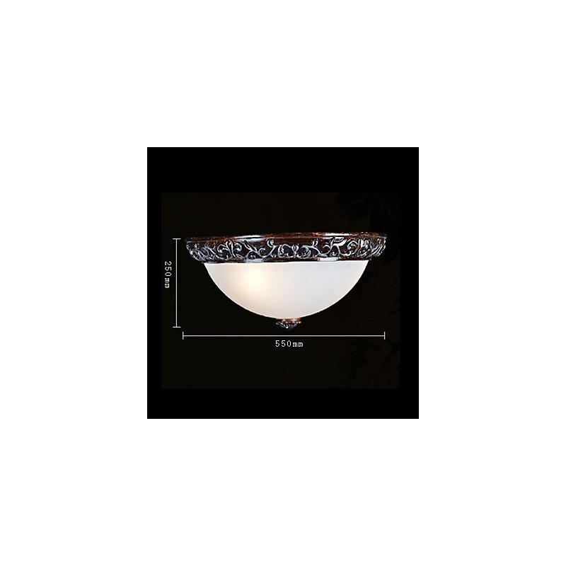Zapuštěná montáž Light Glass Rein Stříbrná řezba European Classic