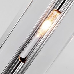 Moderní moderní ostrovní křišťálové chromové kovové závěsné svítidlo