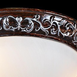 Zapuštěná montáž Light Glass Rein Stříbrná řezba European Classic
