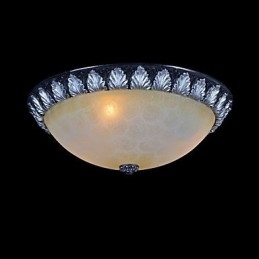 Zapuštěná montáž Light Pattern Skleněná pryskyřice Stříbrná řezba European Classic