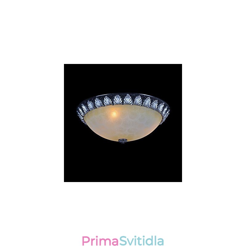 Zapuštěná montáž Light Pattern Skleněná pryskyřice Stříbrná řezba European Classic