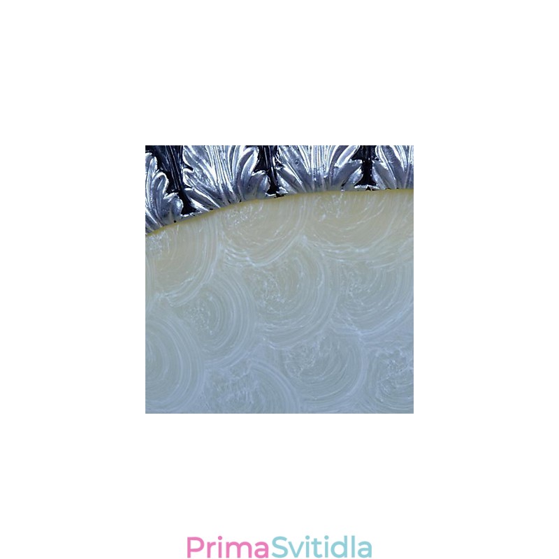 Zapuštěná montáž Light Pattern Skleněná pryskyřice Stříbrná řezba European Classic