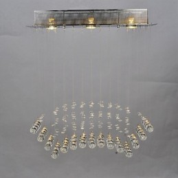 Tradiční klasický křišťálový chromový kovový zapuštěný držák
