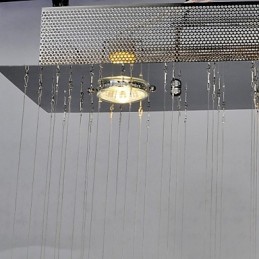 Tradiční klasický křišťálový chromový kovový zapuštěný držák