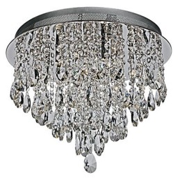 Moderní současná křišťálová zapuštěná montáž Crystal Chrome Crystal