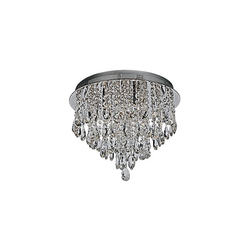 Moderní současná křišťálová zapuštěná montáž Crystal Chrome Crystal