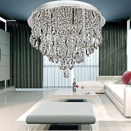 Moderní současná křišťálová zapuštěná montáž Crystal Chrome Crystal