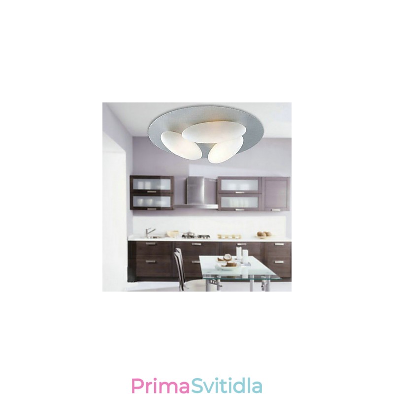 Minimalistické stropní svítidlo inspirované přírodou se stínidlem na 3 vejce