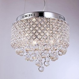 Moderní moderní křišťálový chromový kovový zapuštěný držák