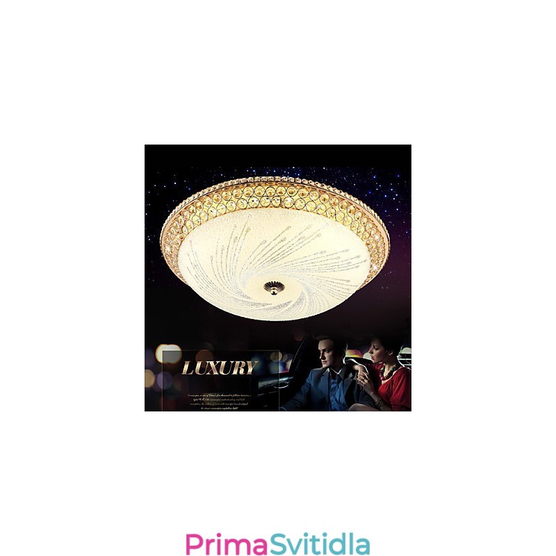 Moderní luxusní křišťálové světlo Absorb Dome Light SMD Double Color Průměr 50CM