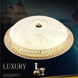 Moderní luxusní křišťálové světlo Absorb Dome Light SMD Double Color Průměr 50CM
