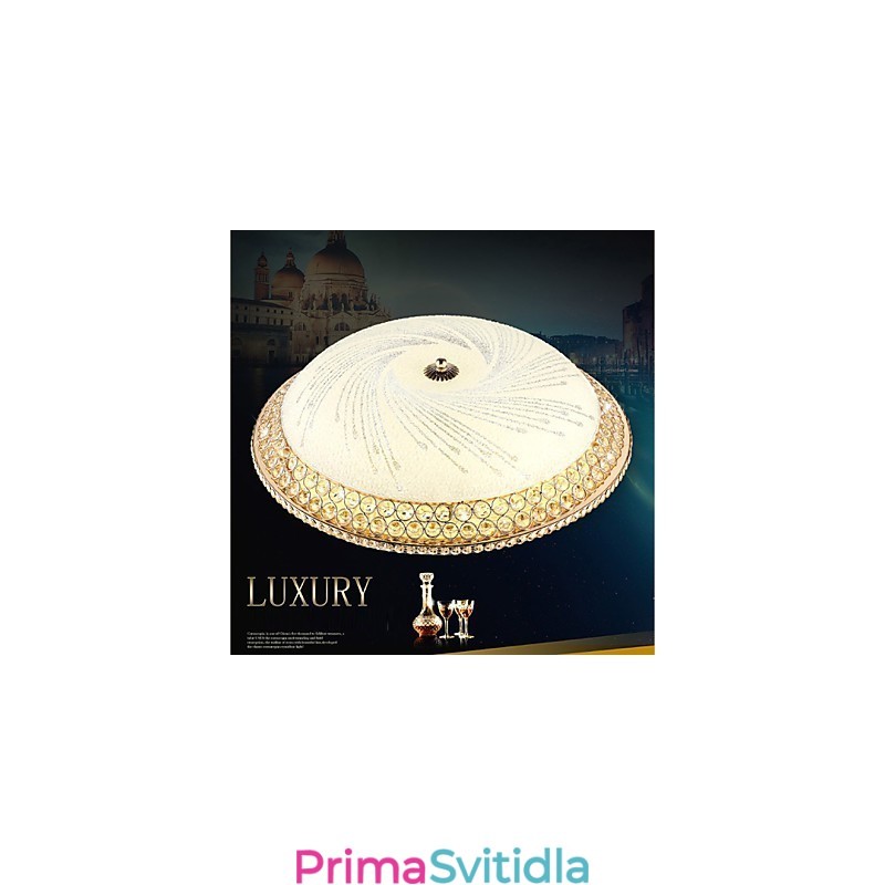 Moderní luxusní křišťálové světlo Absorb Dome Light SMD Double Color Průměr 50CM