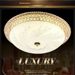 Moderní luxusní křišťálové světlo Absorb Dome Light SMD Double Color Průměr 50CM