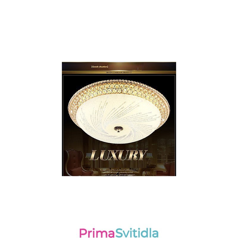 Moderní luxusní křišťálové světlo Absorb Dome Light SMD Double Color Průměr 50CM