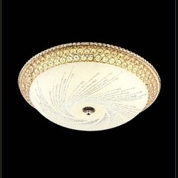 Moderní luxusní křišťálové světlo Absorb Dome Light SMD Double Color Průměr 50CM