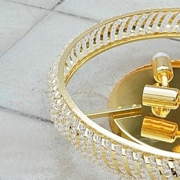 Luxusní stropní svítidlo se 4 světly ve zlaté barvě
