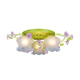 Creative Lamp Lamp Teplá zahrada Rose Tři jednoduché stropní lampy