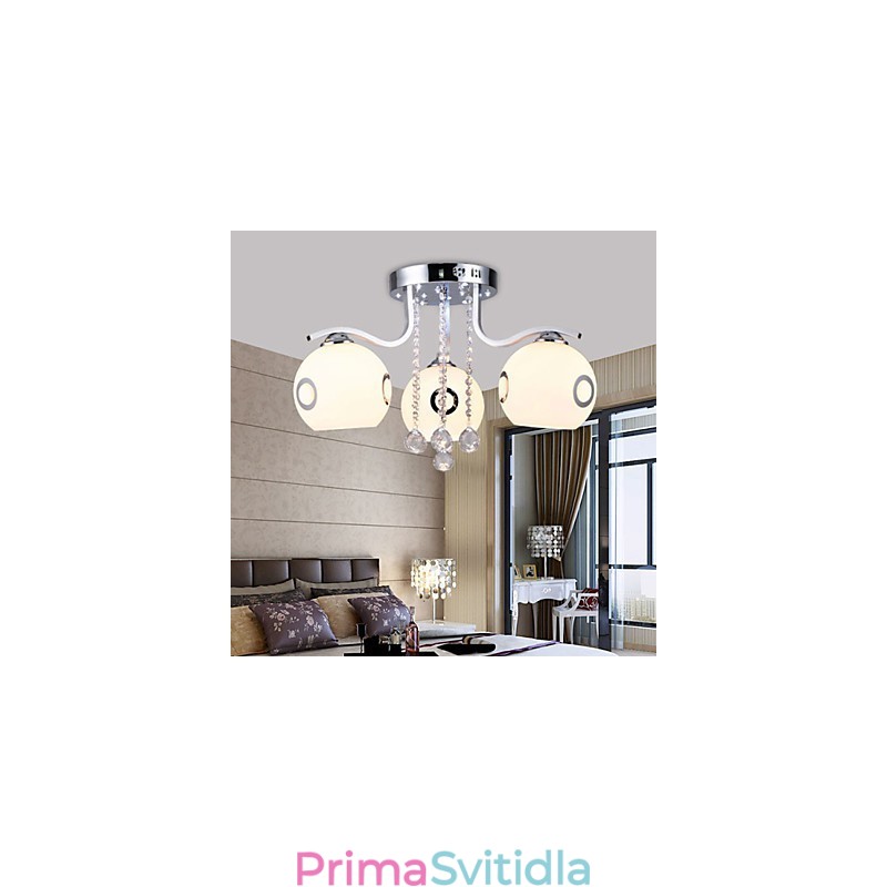 Zapuštěné křišťálové moderní moderní sklo