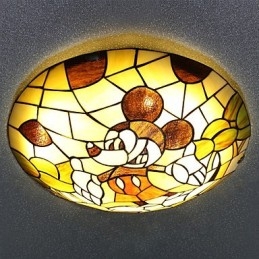 Středomořská kopule světla Sweet Children Mickey Mouse Dome Light o průměru 40 cm