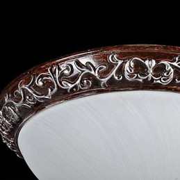 Zapuštěná montáž Light Glass Rein Stříbrná řezba European Classic