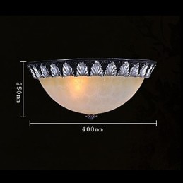 Zapuštěná montáž Light Pattern Skleněná pryskyřice Stříbrná řezba European Classic