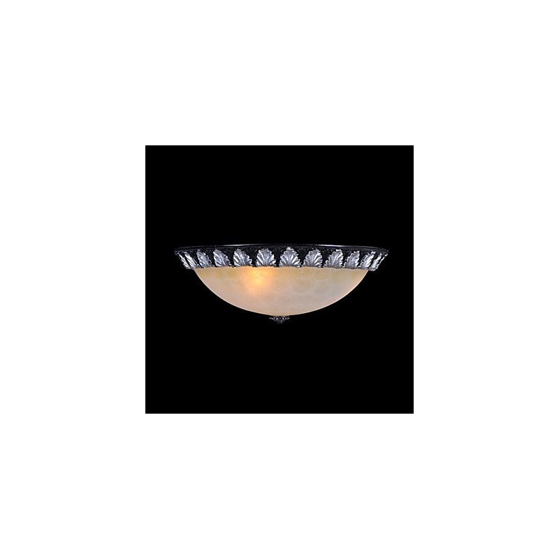 Zapuštěná montáž Light Pattern Skleněná pryskyřice Stříbrná řezba European Classic
