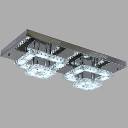 Moderní moderní křišťálový chromový kovový zapuštěný držák