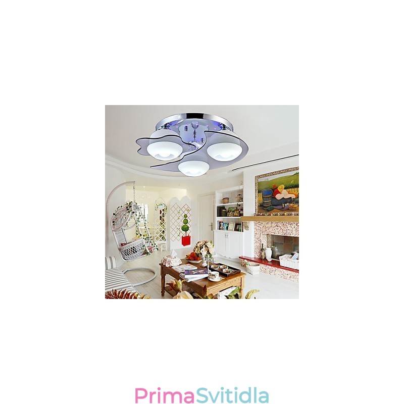 Zapuštěná montáž 3 světel Moderní móda smluvně bílá nerezová ocel